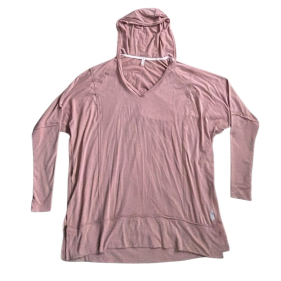 Free People Pink Hoodie Sweatshirt Size Medium - Picture 6 of 6